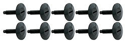 Flush Mount Bolts 1-1/4" Black Anodized Aluminum